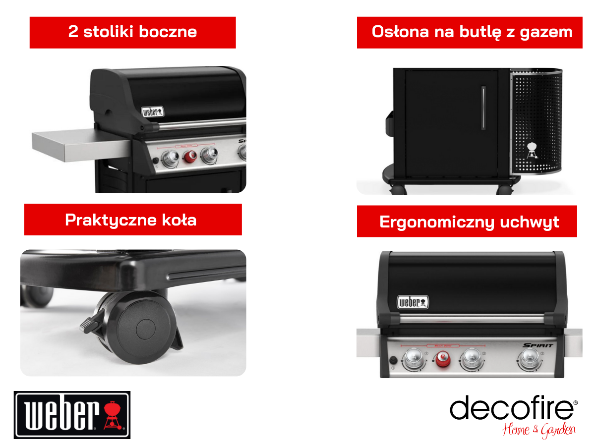 Dodatkowe udogodnienia w grillu Weber Spirit EPX-325S Premium GBS