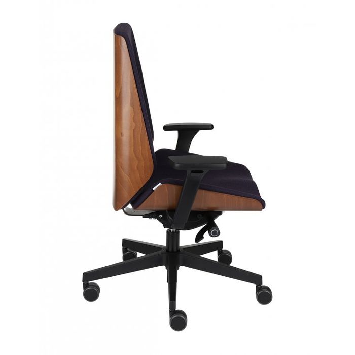 Grospol Fotel biurowy Moon Wood black tkanina Cura - 8 kolorów