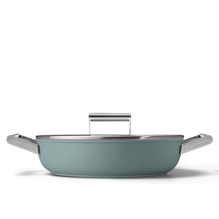 Głęboka patelnia 28 cm Szmaragdowy Smeg (DPF2812EGM)