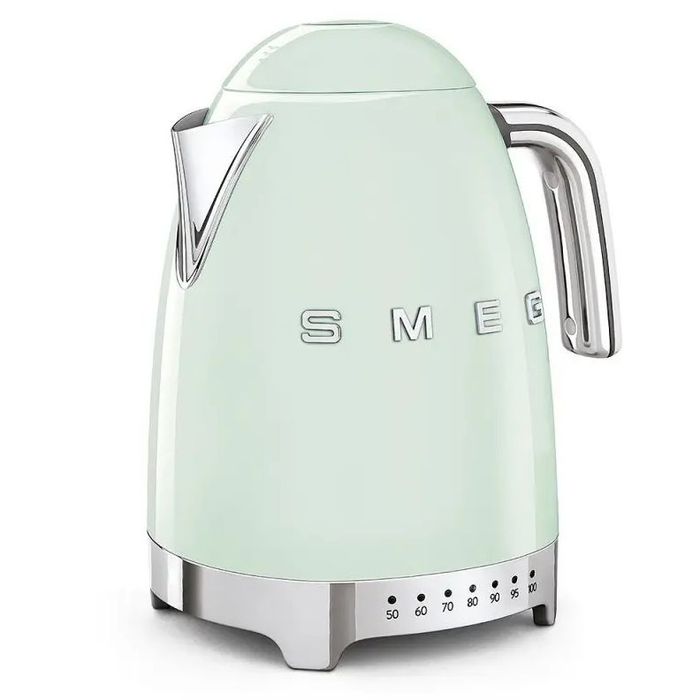 Czajnik z regulacją temperatury 1,7L  50's style Pastelowa zieleń Smeg (KLF04PGEU)