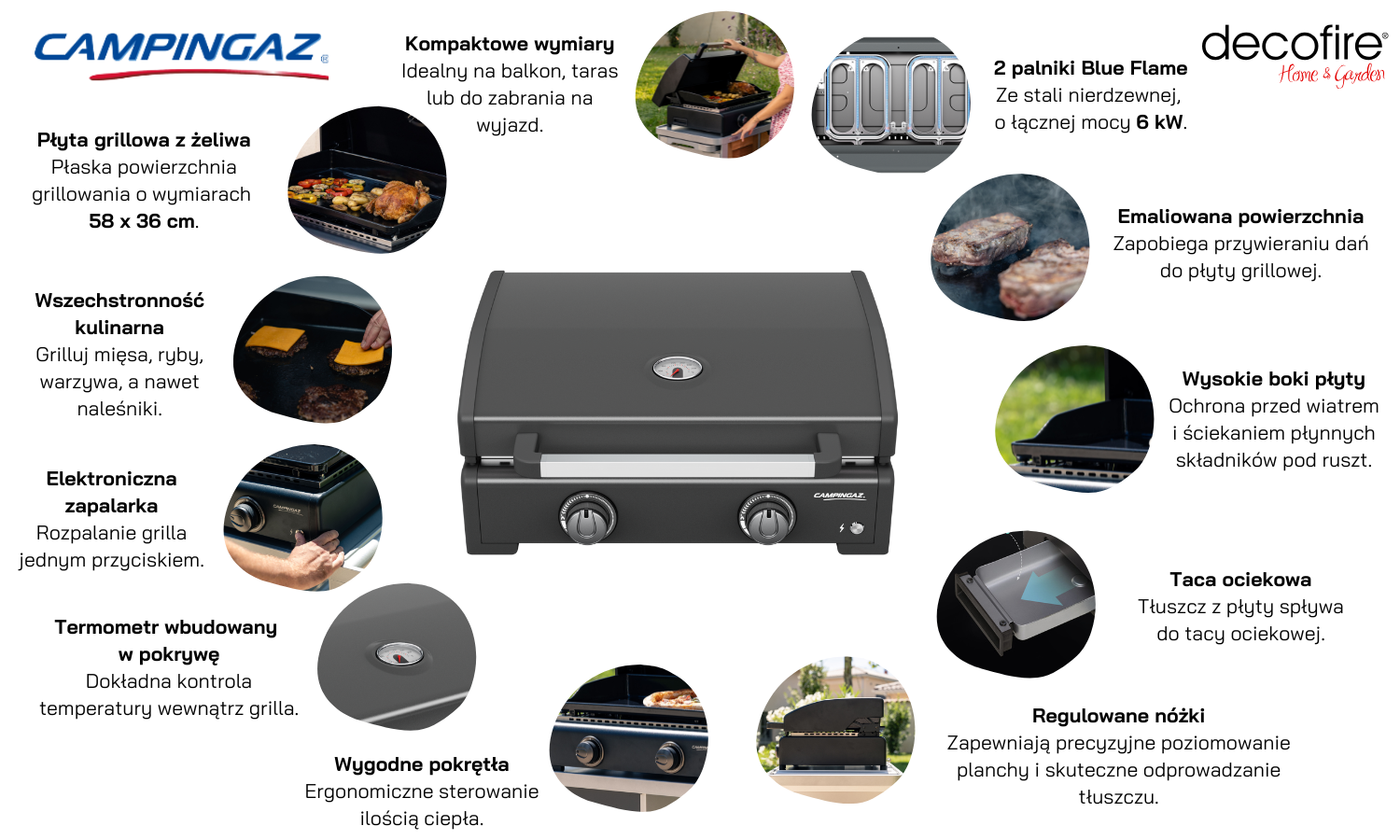Grill gazowy Campingaz Plancha Onyx 2
