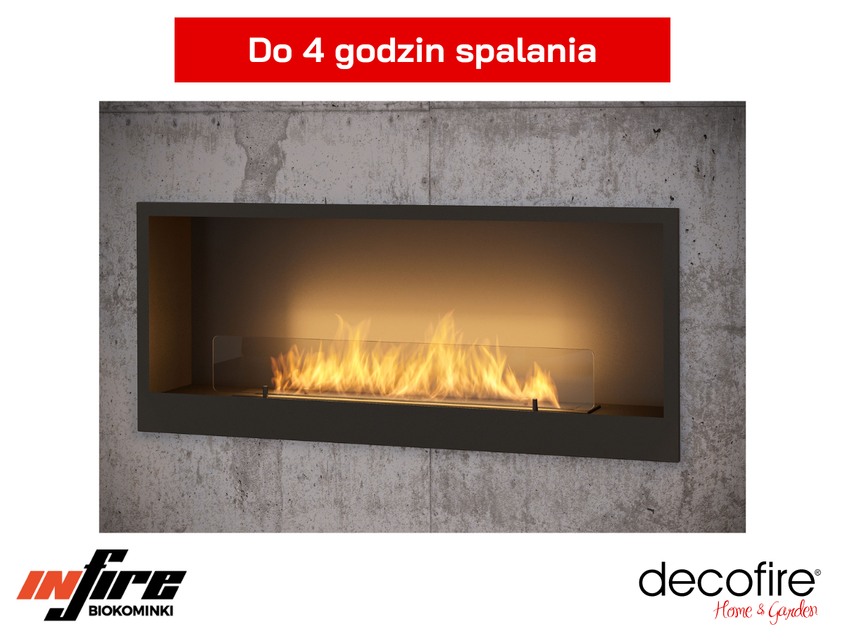 Czas spalania w biokominku Infire INSIDE 1200 