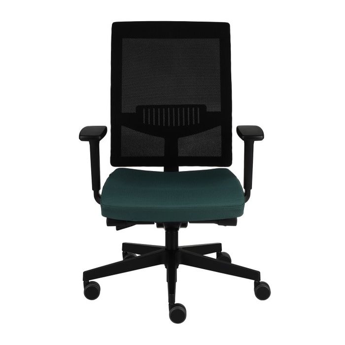Fotel biurowy Grospol Level BS BLACK tkanina Note - 12 kolorów