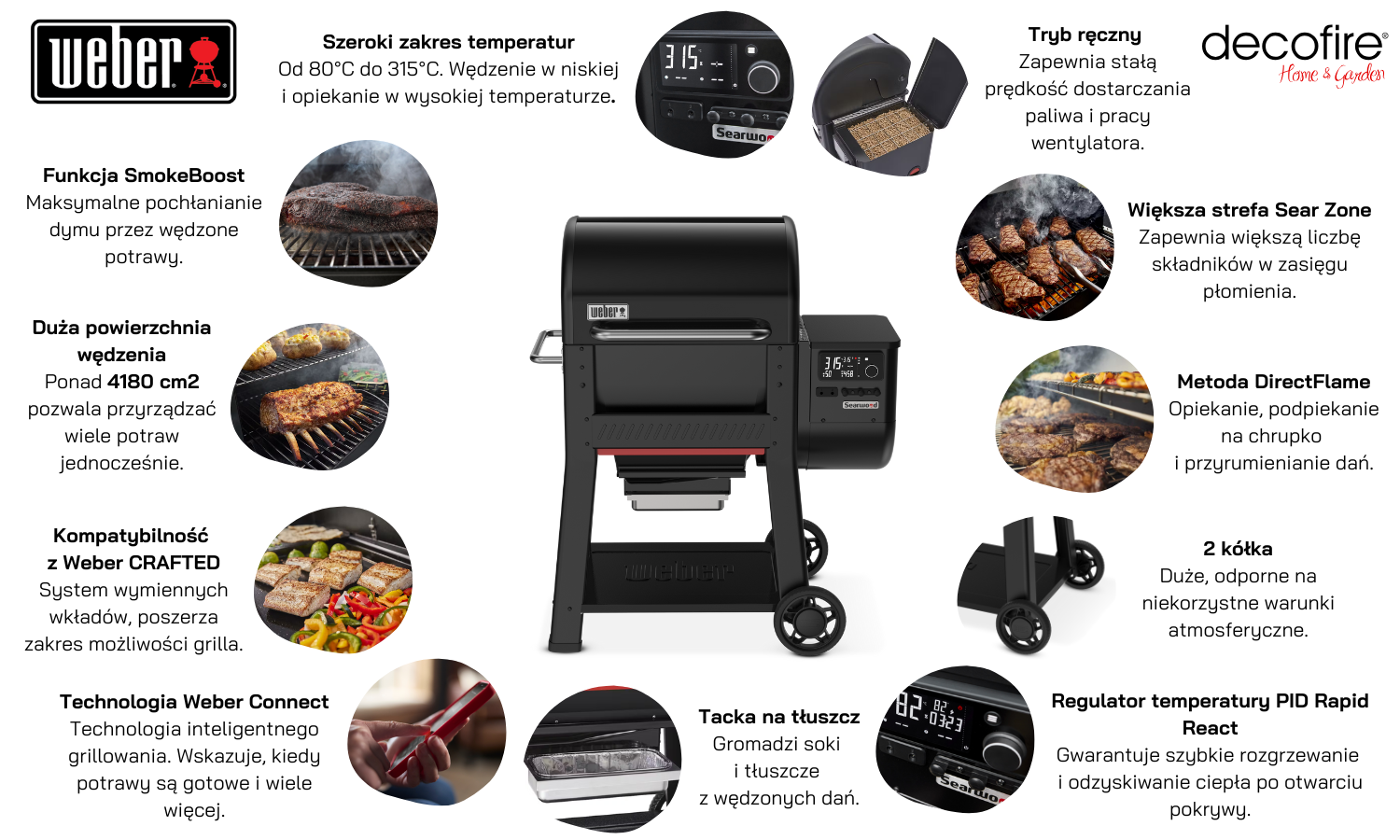 Grill na pellet Weber Searwood