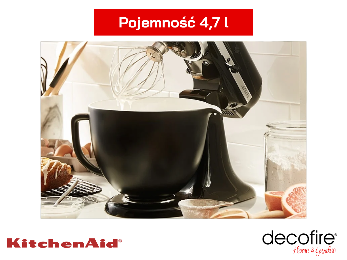 Dzieża ceramiczna czarna matowa o pojemności 4,7 l