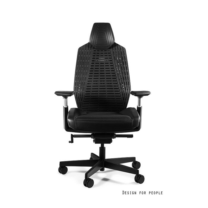 UNIQUE Fotel biurowy Ronin czarny, elastomer TPE, siatka RS różne kolory ( 1286-B-RS-TPE)