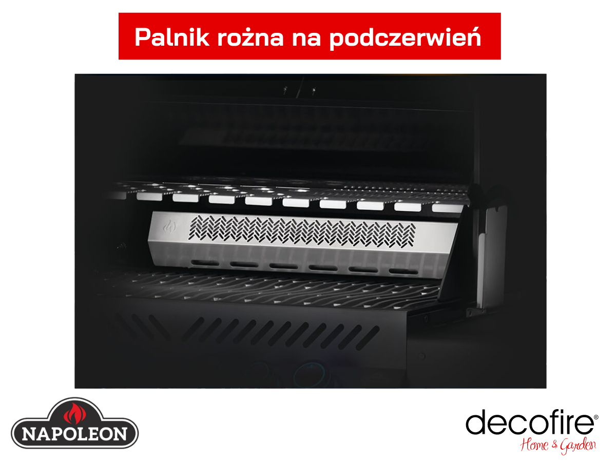 Palnik rożna na podczerwień w grillu gazowym Napoleon