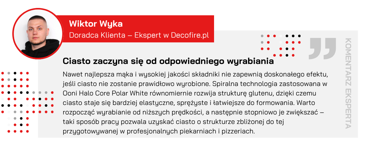 Ooni mikser spiralny Halo Core Polar White opinia eksperta