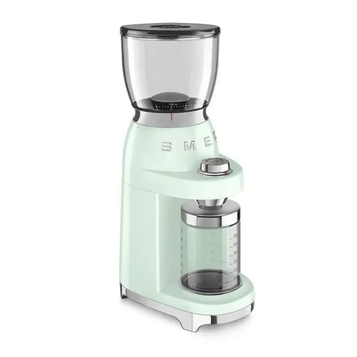 Elektryczny młynek do kawy 50's style Pastelowa zieleń Smeg (CGF01PGEU)