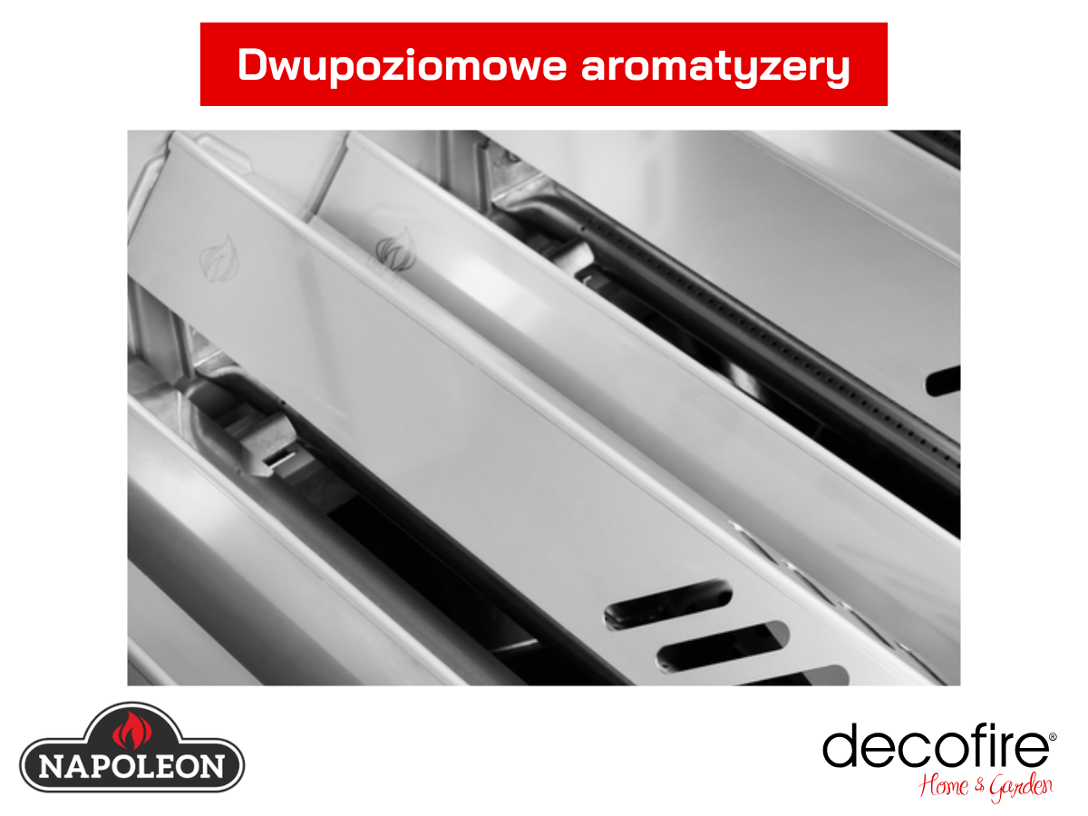 Grill gazowy Napoleon Phantom Prestige 500 – dwupoziomowe aromatyzery