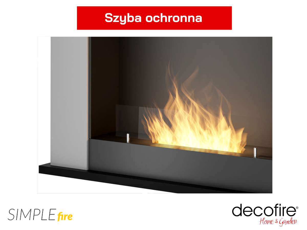 Biokominek SimpleFire SimplePortal 2 z szybą ochronną
