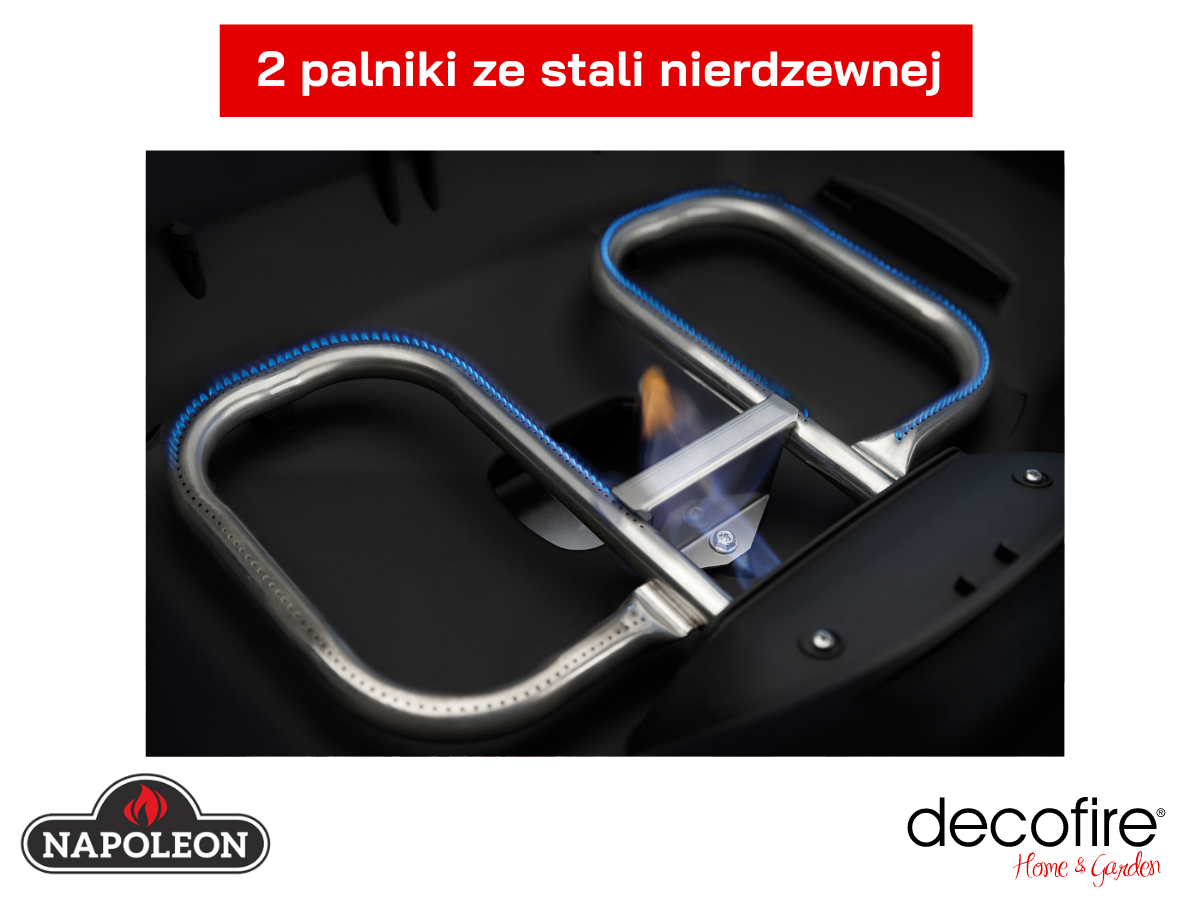 2 palniki ze stali nierdzewnej