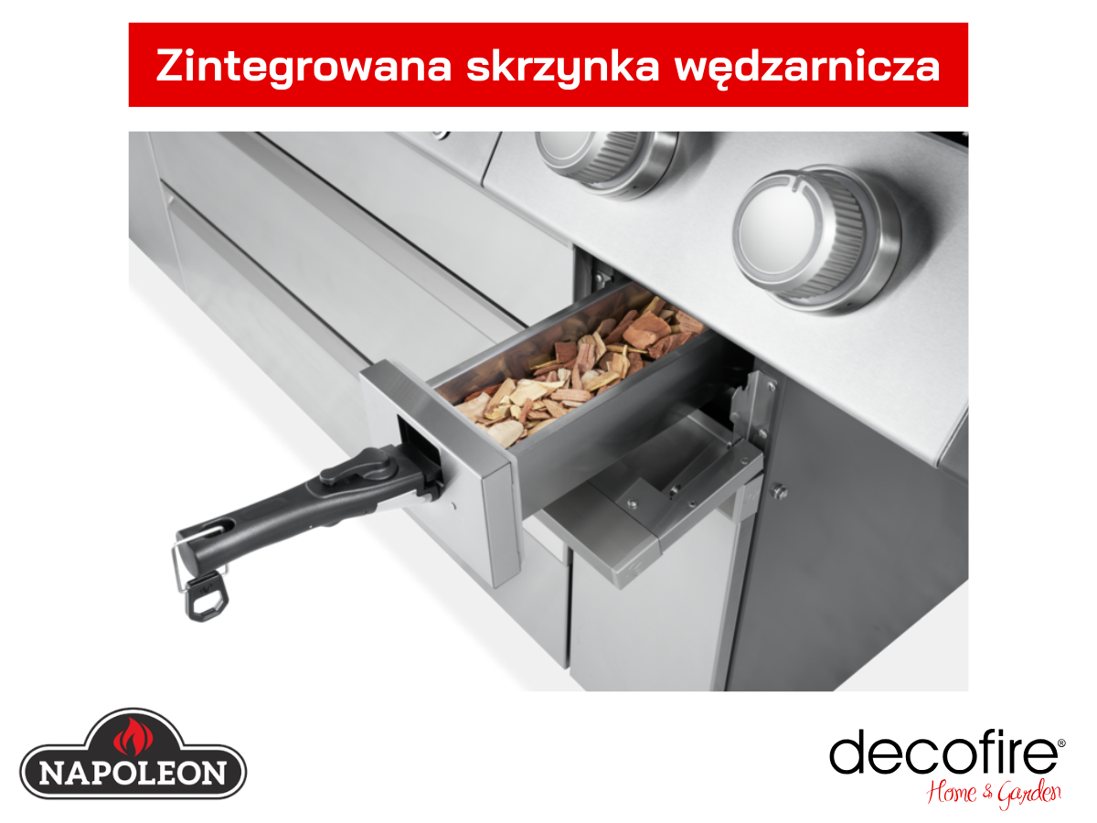Zintegrowana skrzynka wędzarnicza z niezależną grzałką