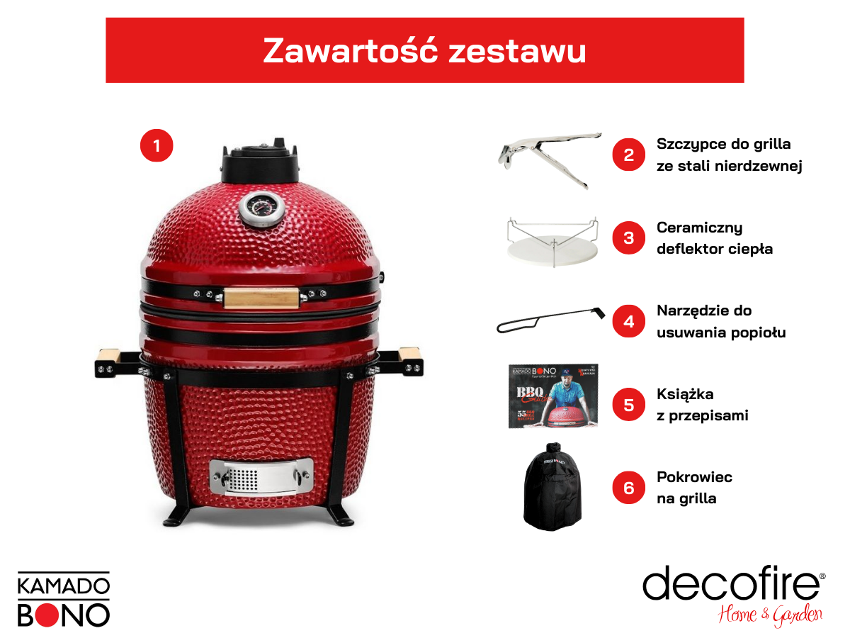 Zestaw Kamado Bono Minimo 15"
