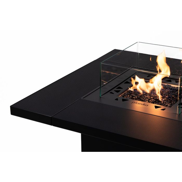 Kominek przenośny Square Table High na gaz LPG Planika + pokrowiec