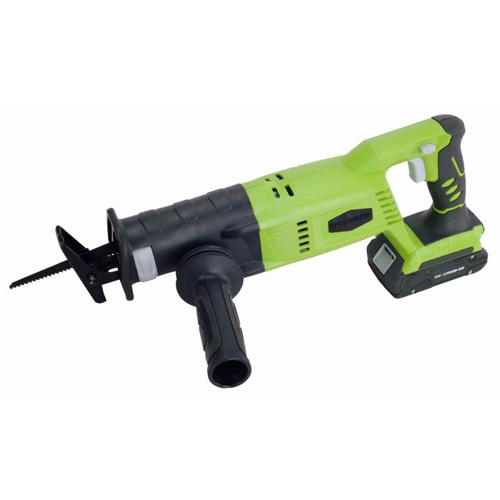 Greenworks Akumulatorowa Piła szablasta 24V + Akumulator 2Ah + Ładowarka (3600107)