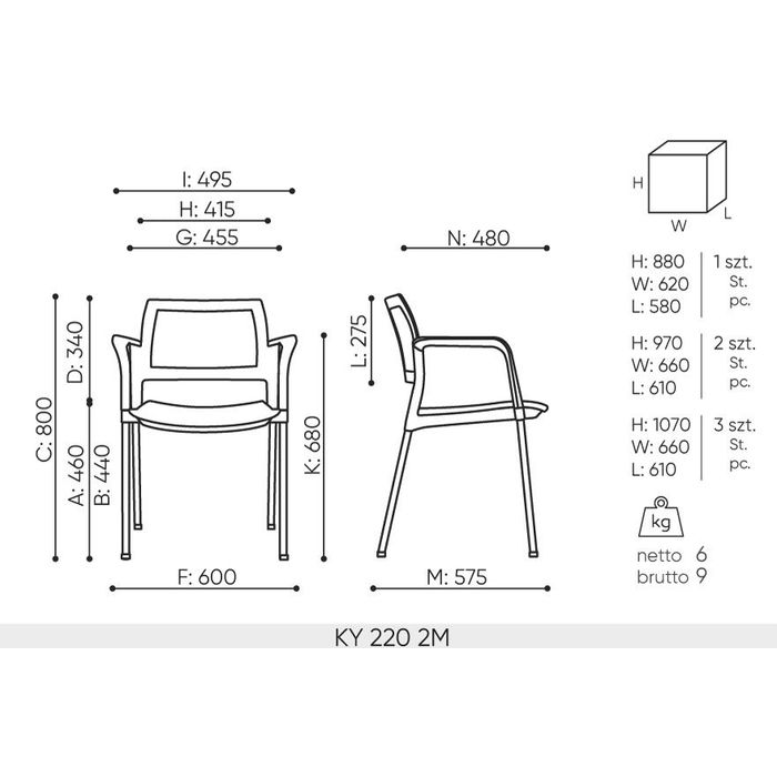 Krzesło KYOS KY 220 2M Bejot