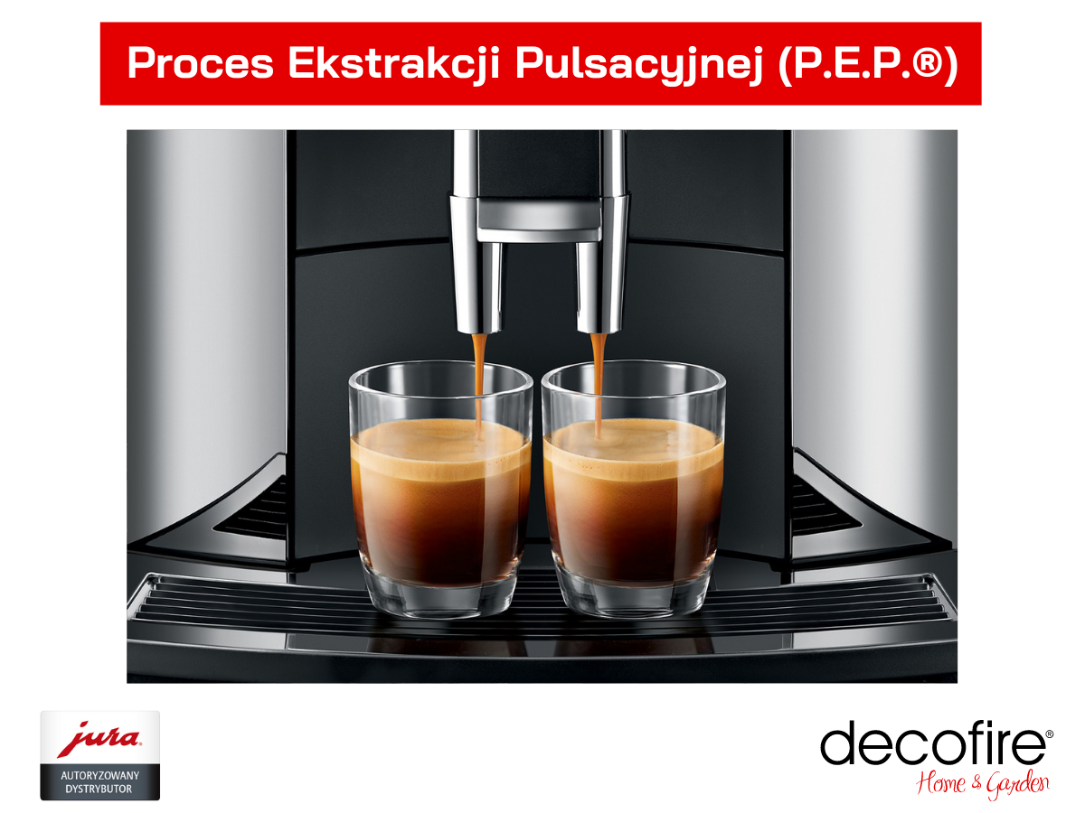 Ekspres Jura WE8 Chrome Proces Ekstrakcji Pulsacyjnej