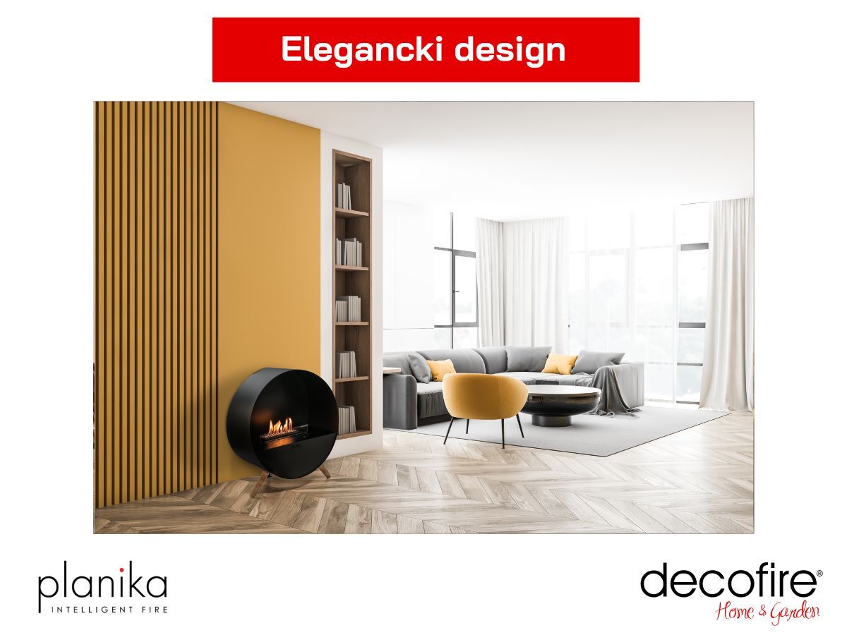 Biokominek Bubble Wall & Floor Planika elegancki design