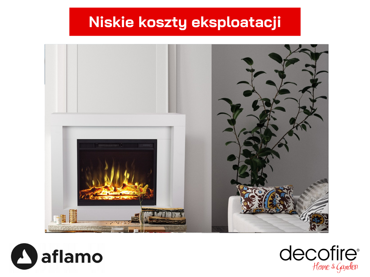 Ekomoniczny kominek elektryczny Aflamo Duke