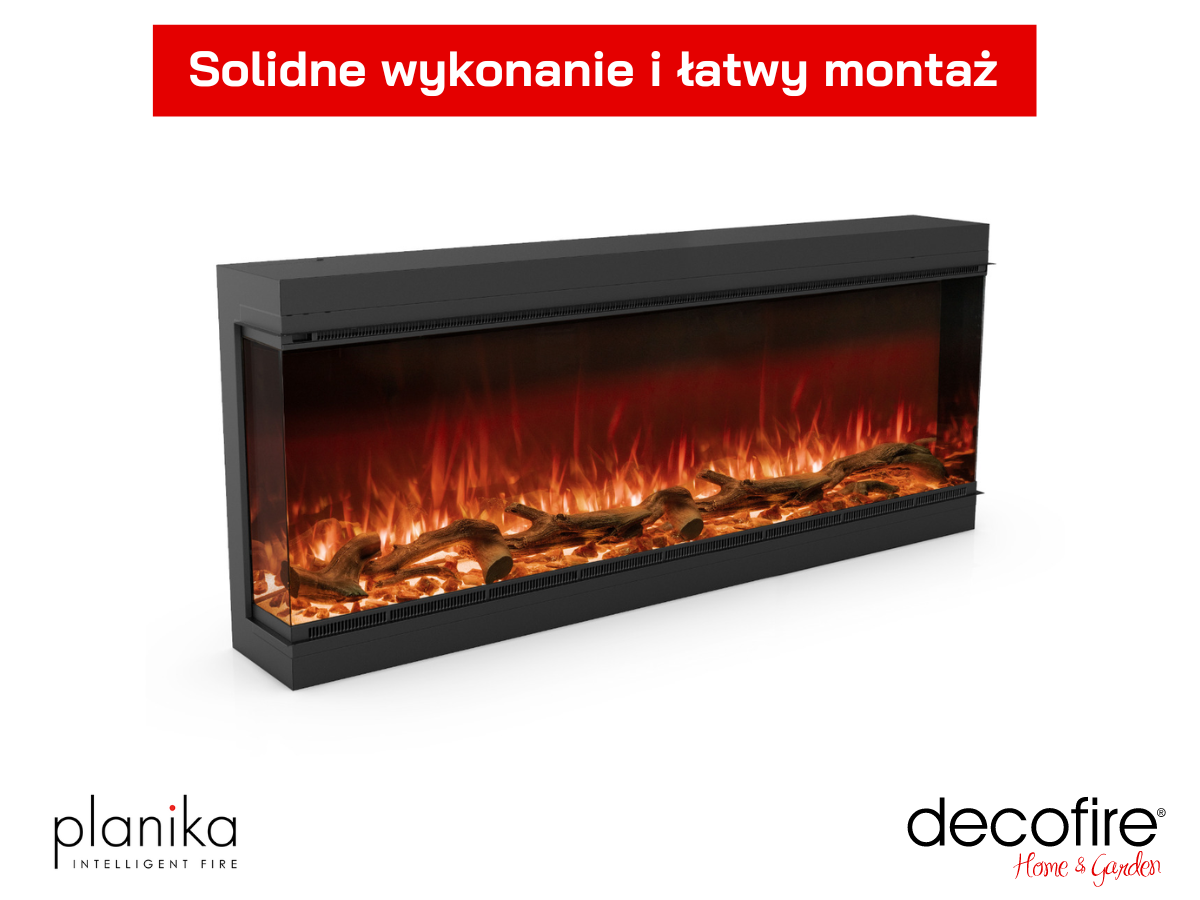 Solidne wykonanie kominka Astro 1500