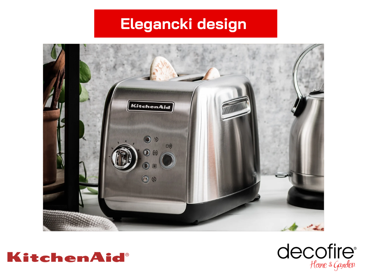 Elegancki design tostera 2 KitchenAid