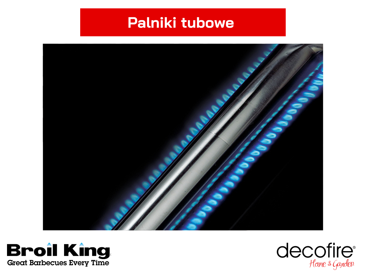 4 Palniki tubowe w grillu gazowym Broil King Crown 410