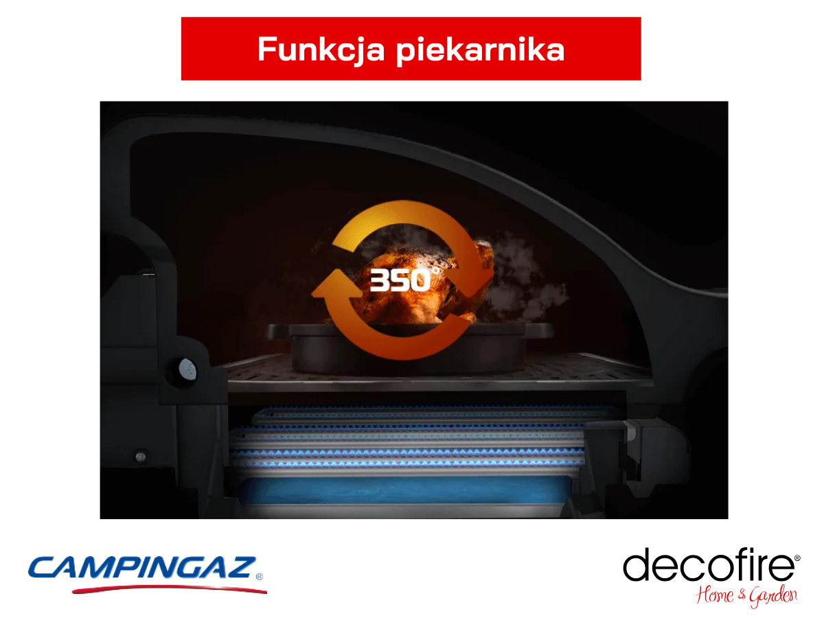 Grill gazowy Campingaz Series Onyx 3 S – funkcja piekarnika