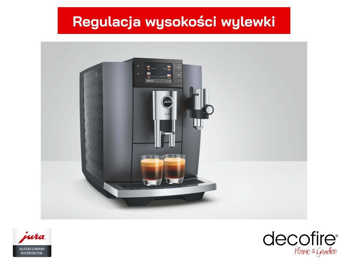 Regulacja wysokości wylewki w ekspresie do kawy Jura E10 (EA) Onyx Grey