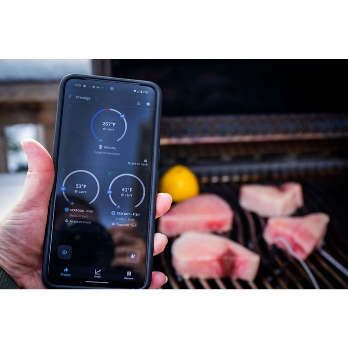 Grill gazowy Napoleon Prestige 665 Connected RSIB z palnikiem rożna i palnikiem bocznym Sizzle Zone WIFI (P665VXRSIBPSS-PL)