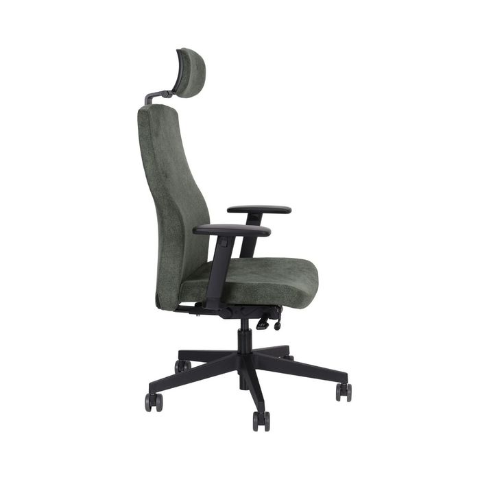 Grospol fotel biurowy Team Pro HD black chrome tkanina Bondai - 8 kolorów