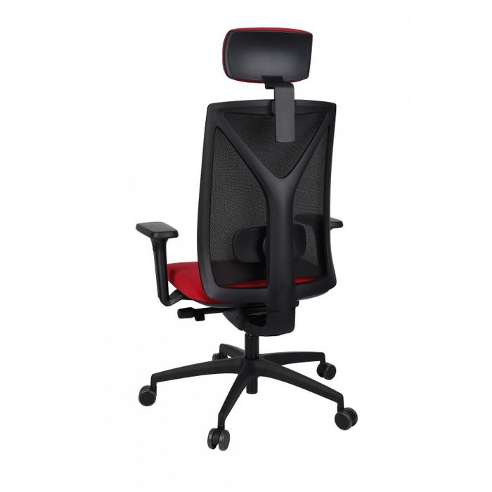 Fotel biurowy Grospol Valio BS HD black chrome tkanina Flex - 8 kolorów