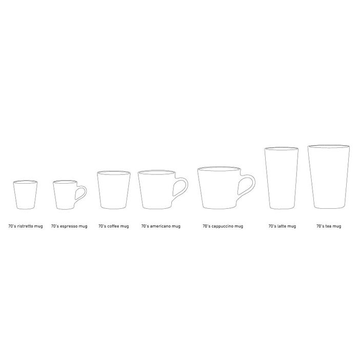 HKliving Kubek ceramiczny 70S: Americano Mug, Magma