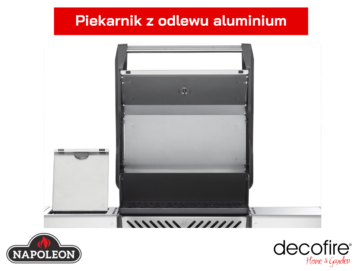 Grill gazowy Napoleon Rogue XT 365 SIBPSS piekarnik z odlewu aluminium