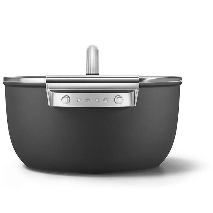 Garnek 24 cm Czarny Smeg (CKFC2411BLM)