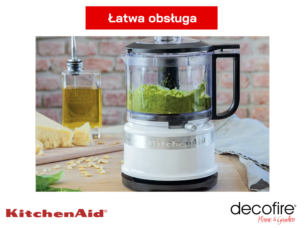 Łatwa obsługa malaksera MINI 0,8 l White KitchenAid