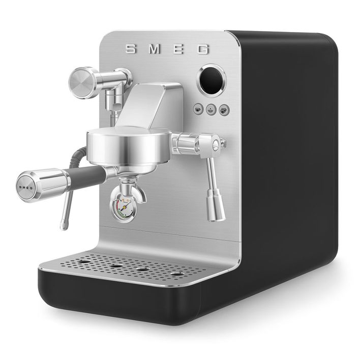 Kolbowy ekspres do kawy Minipro Czarny Smeg (EMC02BLMEU)