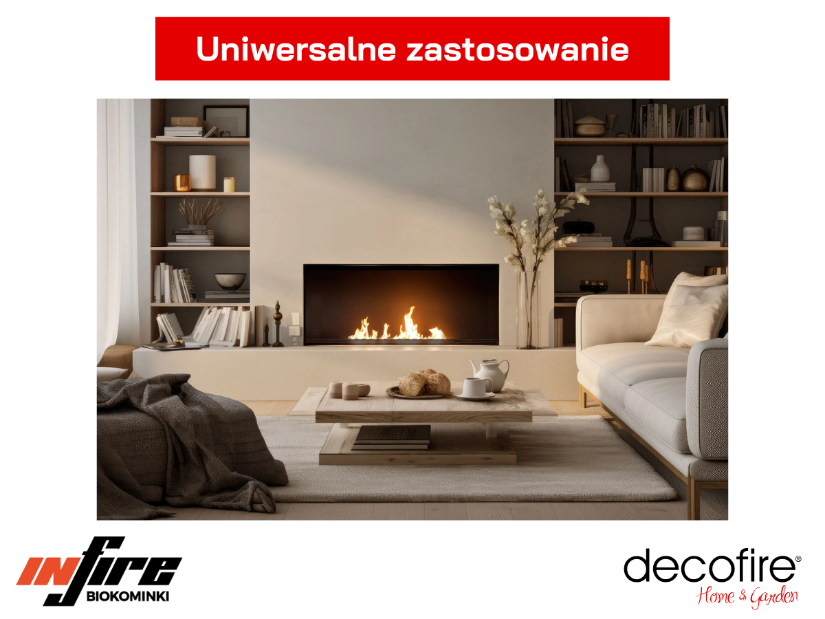 Palnik do zabudowy Infire Black Burner 600 Slim Line – ogień w każdym wnętrzu