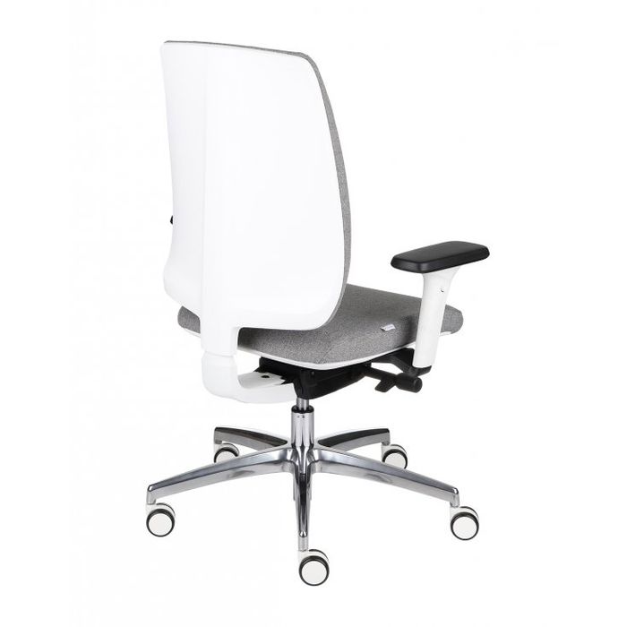 Fotel biurowy Grospol Valio WT chrome white tkanina Hygge - 8 kolorów