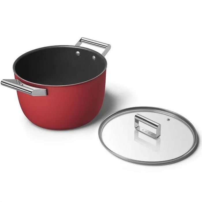 Garnek 26 cm Czerwony Smeg (CKFC2611RDM)