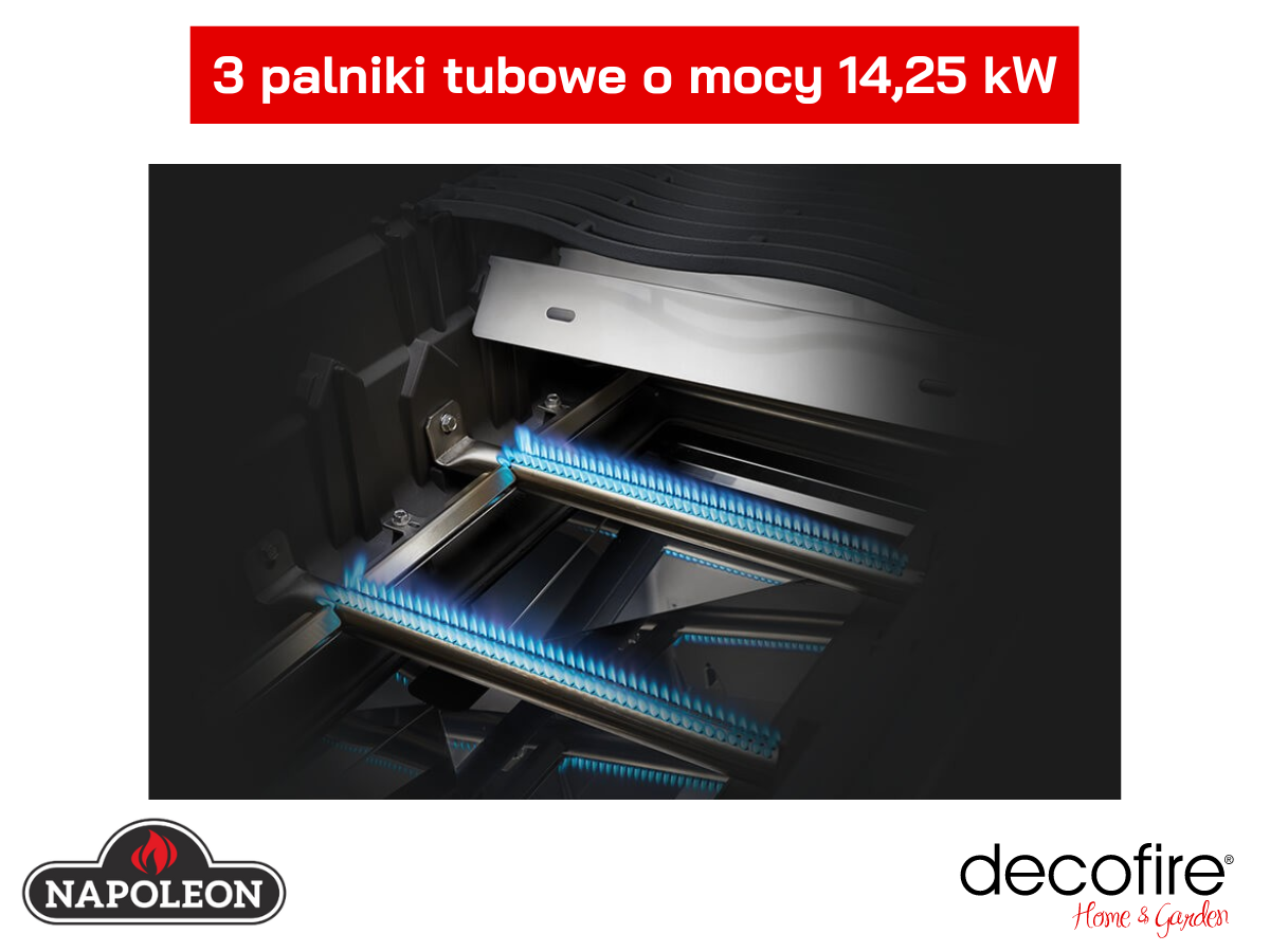 3 palniki ze stali nierdzewnej