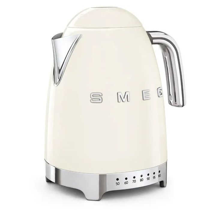Czajnik z regulacją temperatury 1,7L  50's style Kremowy Smeg (KLF04CREU)