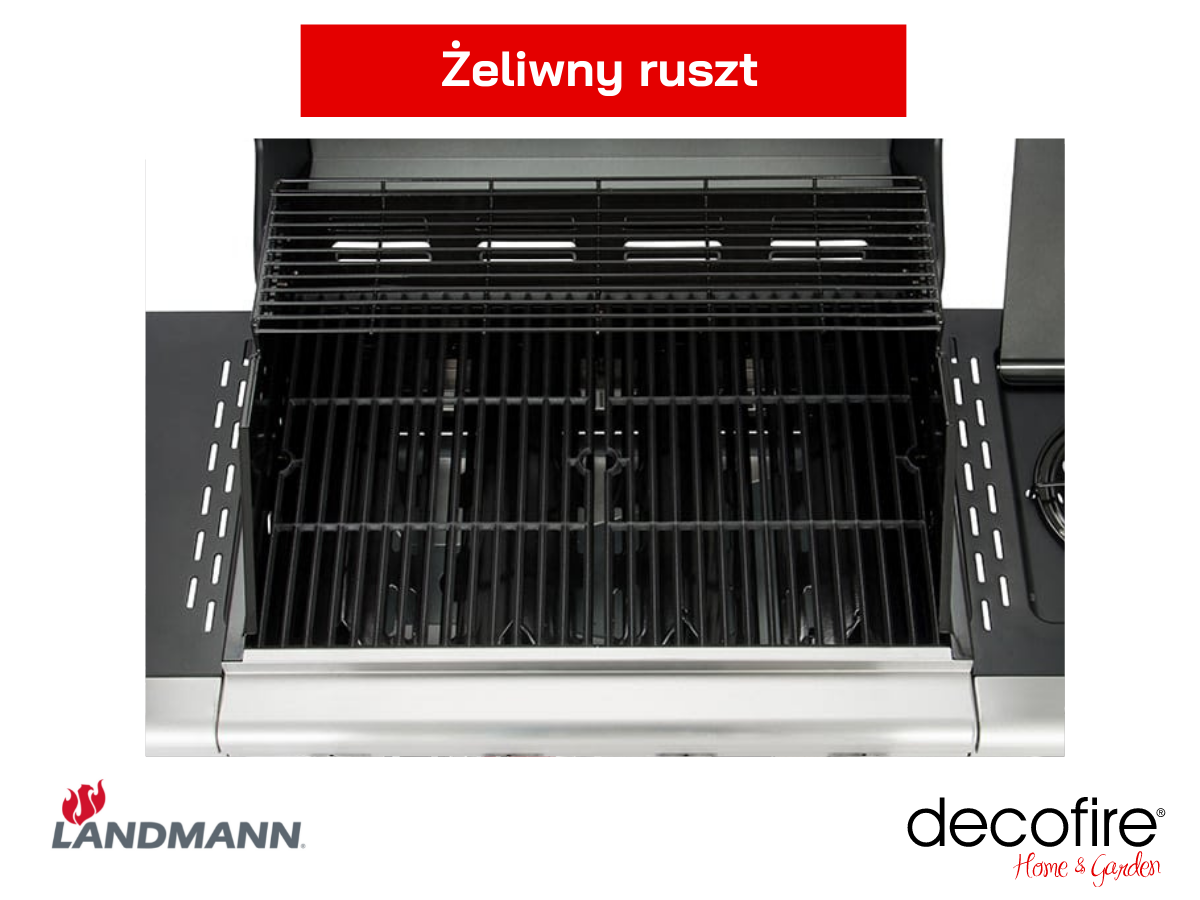 Grill gazowy Landmann Triton ruszt żeliwny
