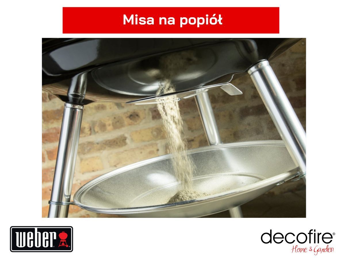 Grill węglowy Weber Compact Kettle 57 cm – misa na popiół