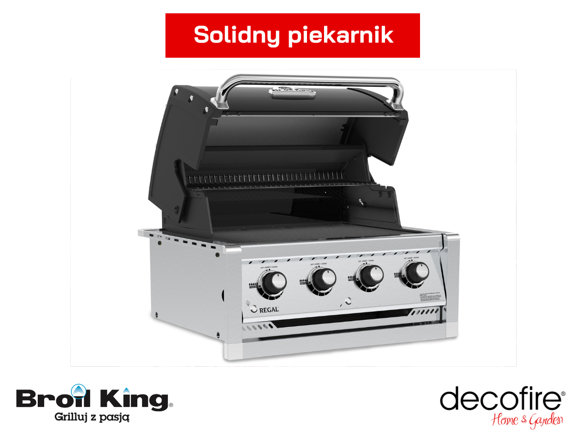 Grill gazowy do zabudowy Broil King Regal 420 Bi solidny piekarnik