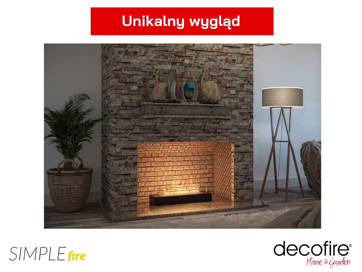 Biokominek Simple Fire FIREBOX 600 posiada unikalny wygląd