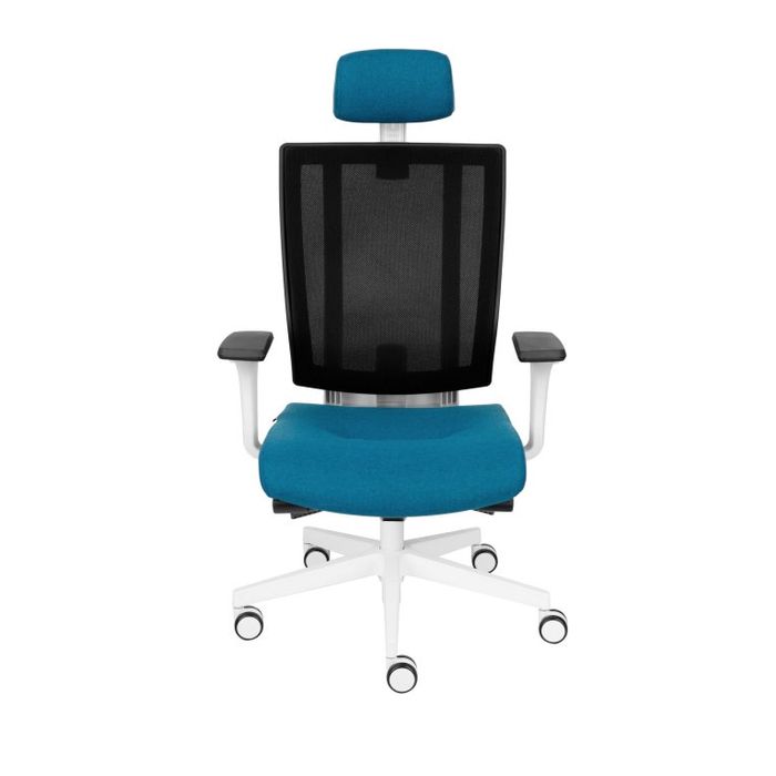 Grospol Fotel biurowy MaxPro WS HD white tkanina Magic Velvet - 10 kolorów