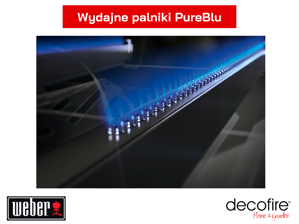 3 palniki tubowe PureBlu w grillu Weber Genesis