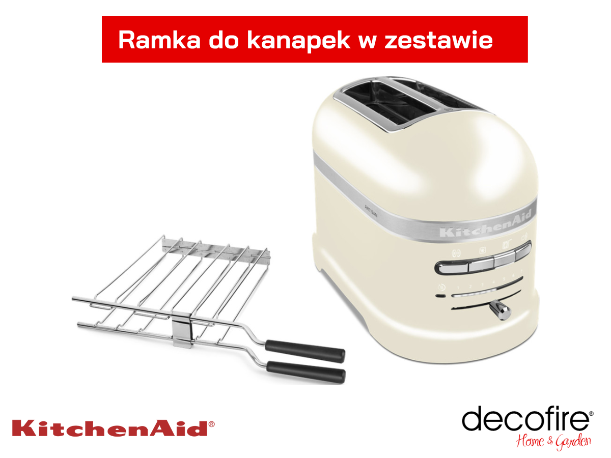 Ramka do kanapek w zestawie z tosterem 2 Artisan Almond Cream KitchenAid