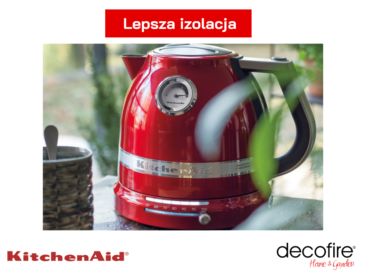 Lepsza izolacja czajnika Artisan 1,5 l Candy Apple KitchenAid
